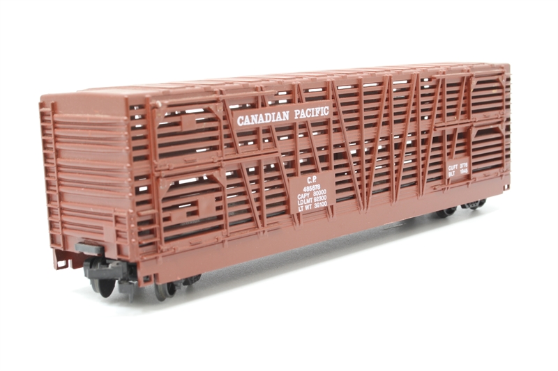 HO Scale - AHM - 5421-x - Stock Car, 50 Foot, Steel - Canadian Pacific - 485678