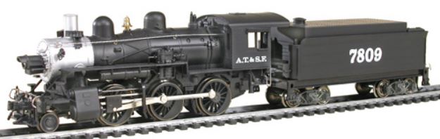 HO Scale - Mehano - Locomotive, Steam, 2-6-0 Mogul - Santa Fe - 7809