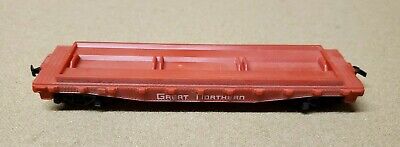 HO Scale - TYCO - Flatcar, 40 Foot - Great Northern