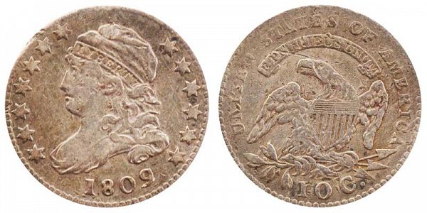US Coin - 1809 - Capped Bust Dime - Philadelphia