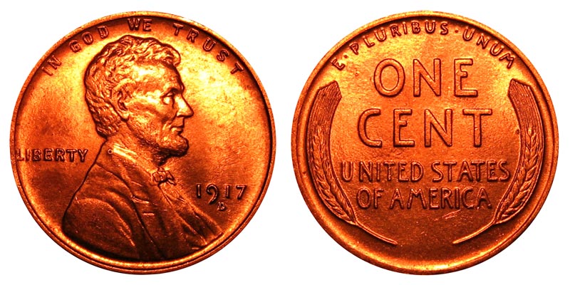 US Coin - 1917 - Lincoln Cent - Denver
