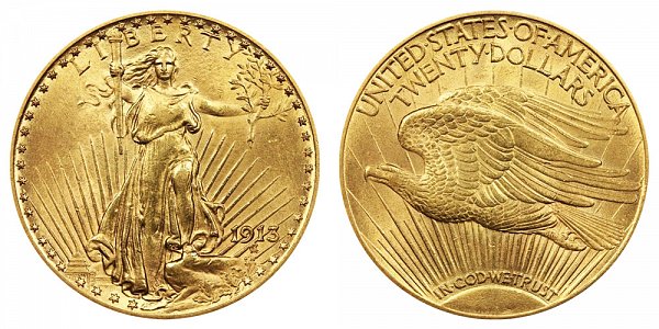US Coin - 1913 - Saint Gaudens Double Eagle - Philadelphia