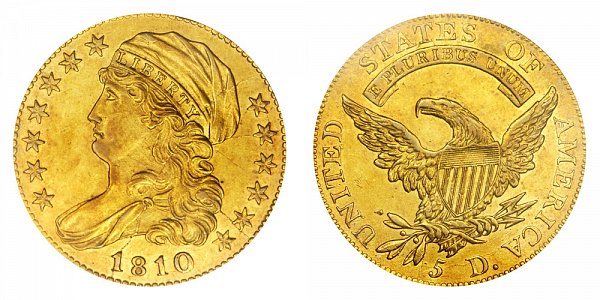 US Coin - 1810 - Capped Bust Half Eagle - Philadelphia