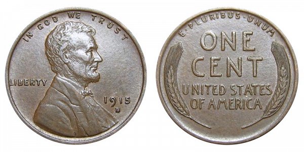 US Coin - 1915 - Lincoln Cent - Denver