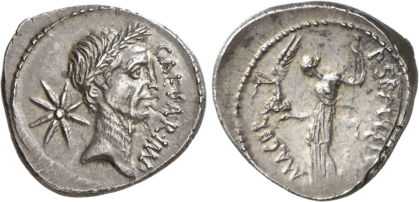 Ancient Coin - Julius Caesar - Denarius