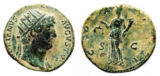 Ancient Coin - Hadrian - Dupondius