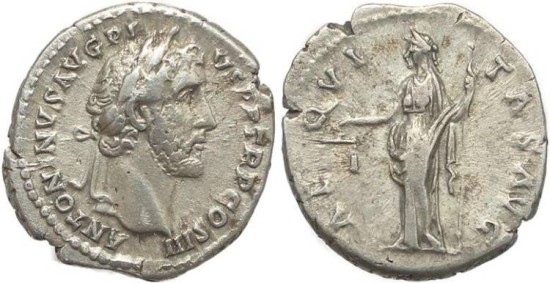 Ancient Coin - Antoninus Pius - Denarius