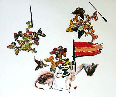 Dali Print - Chevalier aux Papillons