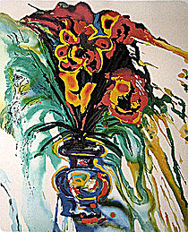 Dali Print - Fleurs Surrealistes (Flowers for Gala)