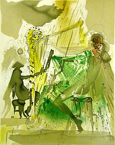 Dali Print - The Harpist