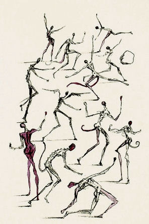 Dali Print - Les Demons (The Demons)