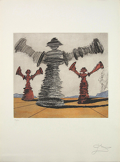 Dali Print - The Spinning Man