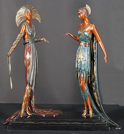 Erte Sculpture - Two Vamps