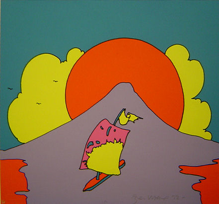 Peter Max Print - Floating in Peace