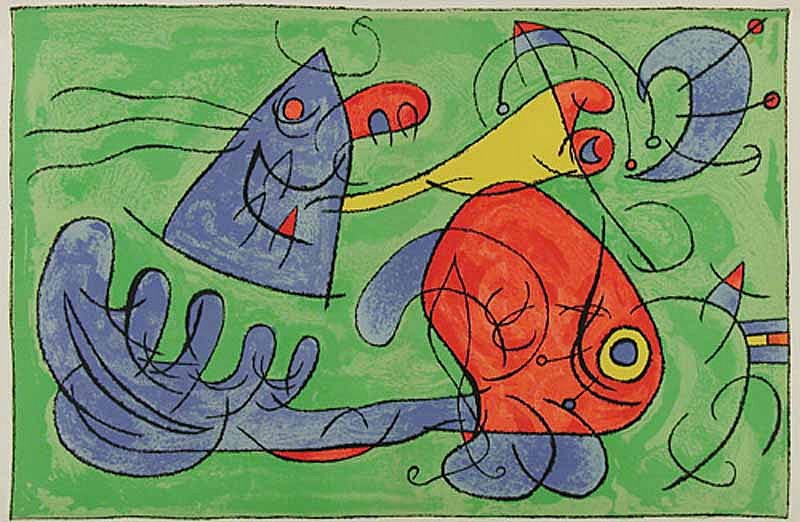 Joan Miro Print - Ubu Roi - XII Le Sommeil du Pere Ubu