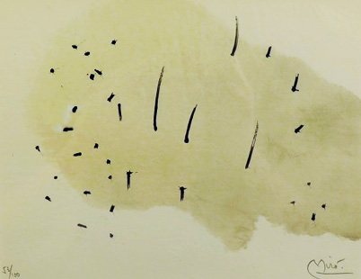 Joan Miro Print - Trace Sur l