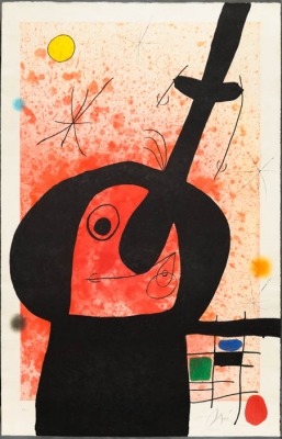 Joan Miro Print - Le Penseur Puissant