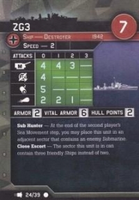 Axis & Allies War at Sea - ZG3