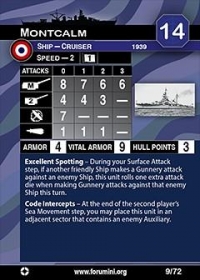 Axis & Allies War at Sea - Montcalm