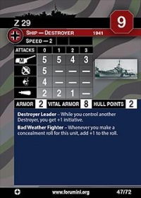 Axis & Allies War at Sea - Z29