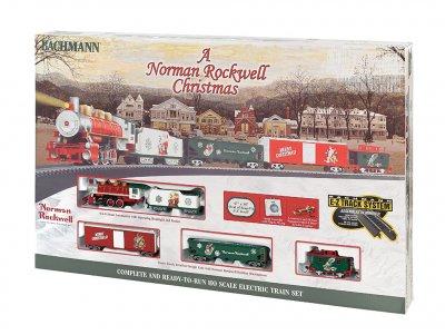 HO Scale - Bachmann - 25001 - Freight Train, Steam, North American, Transition Era - Merry Christmas - Norman Rockwell
