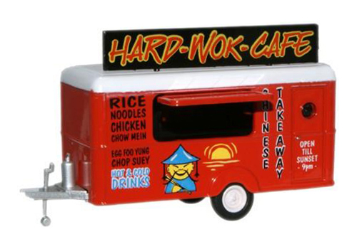 Diecast Metal Vehicles - Oxford Diecast - 87TR007 - Hard Wok Cafe - Red and White