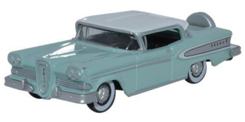 Diecast Metal Vehicles - Oxford Diecast - 87ED58005 - Ice Green with Snow White Roof