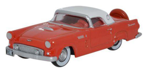 Diecast Metal Vehicles - Oxford Diecast - 87TH56004 - Fiesta Red with Colonial White Roof