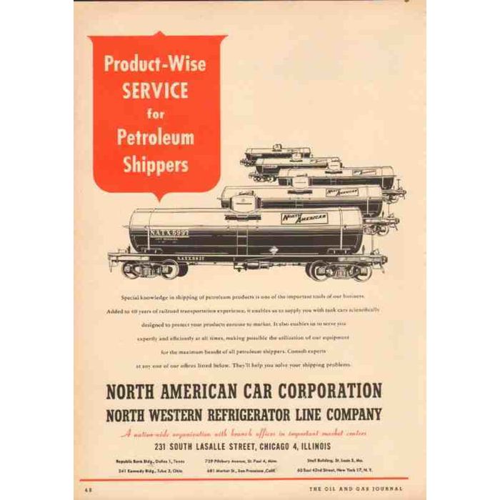 Transportation Company - North American Car - Railroad Equipment