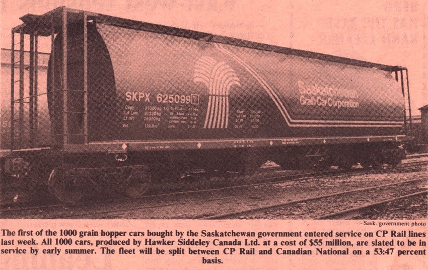 Transportation Company - Saskatchewan Grain Car - Railroad Equipment
