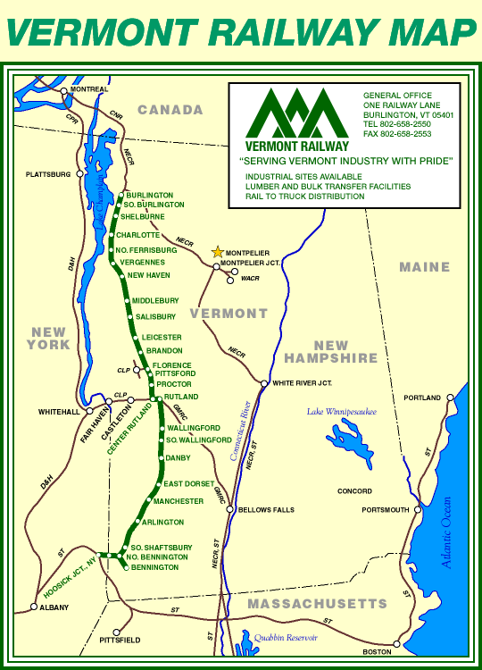 Transportation Company - Vermont Railway - Railroad