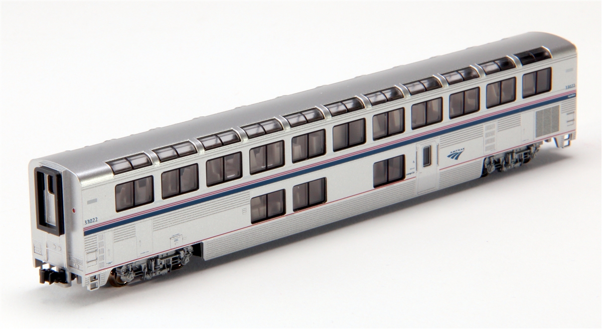 N Scale - Kato USA - 106-3508-B - Passenger Car, Lightweight, Amtrak Superliner - Amtrak - 33011