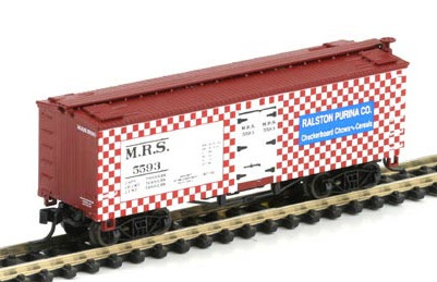 N Scale - Roundhouse - 8700 - Reefer, Ice, 36 Foot, Wood, Truss Rod - Undecorated