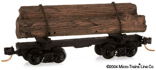 N Scale - Micro-Trains - 113520 - Log Car, Skeleton - Painted/Unlettered