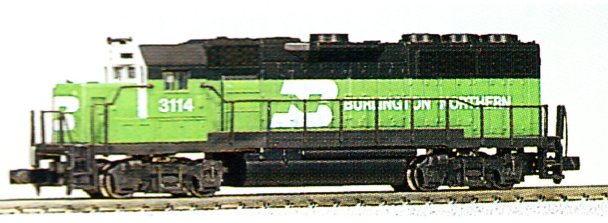 N Scale - Kato USA - 176-035 - Locomotive, Diesel, EMD GP50 - Burlington Northern - 3114