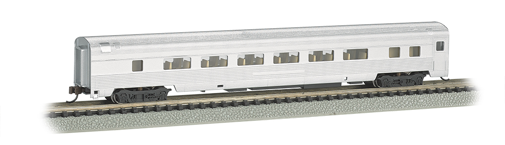 N Scale - Bachmann - 14754 - Passenger Car, Streamlined, Coach - Undecorated