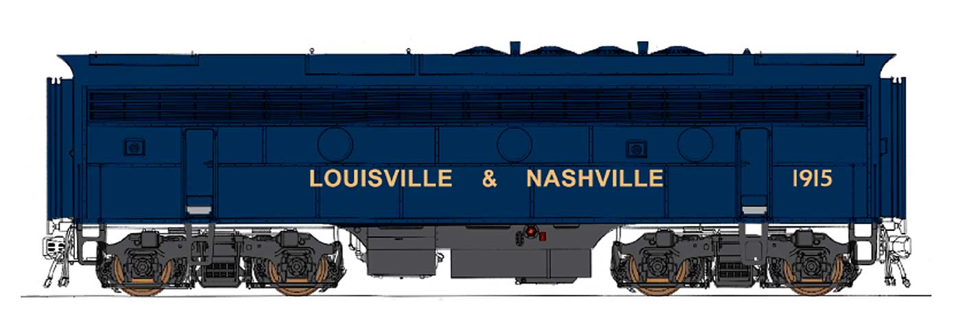 N Scale - InterMountain - 697101-01 - Locomotive, Diesel, EMD F7 - Louisville & Nashville - 1915