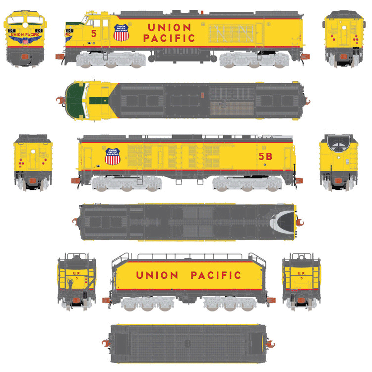 N Scale - ScaleTrains.com - 30226 - Locomotive, Gas Turbine-Electric - Union Pacific - 5
