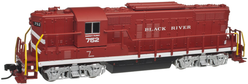 N Scale - Atlas - 40 001 801 - Locomotive, Diesel, EMD GP9 - Black River & Western - 752