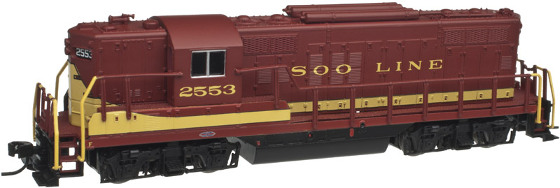 N Scale - Atlas - 40 001 810 - Locomotive, Diesel, EMD GP9 - SOO Line - 2553