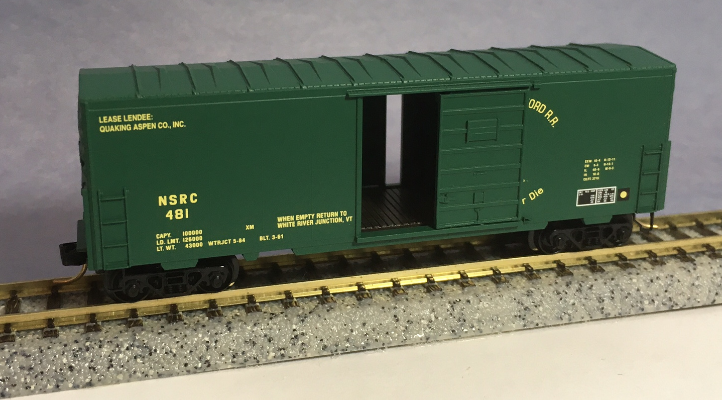 N Scale - Micro-Trains - NSC 97-78 - Boxcar, 40 Foot, PS-1 - North Stratford Railroad - 481