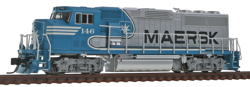 N Scale - Fox Valley - 70511 - Locomotive, Diesel, EMD GP60 - Maersk - 146