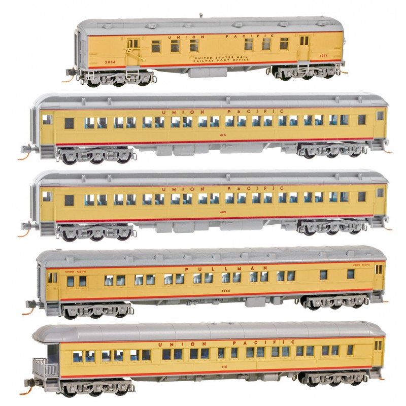 n-scale-micro-trains-993-01-470-union-pacific-heavyweight-5-pack-union-pacific