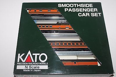 N Scale - Kato USA - 106-1103 - Passenger Car, Lightweight, Smoothside - Great Northern - 4-Pack