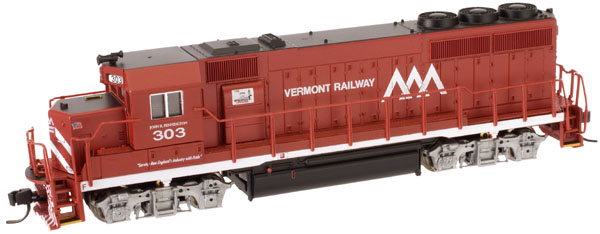 N Scale - Atlas - 40 000 284 - Locomotive, Diesel, EMD GP40-2 - Vermont Railway - 303