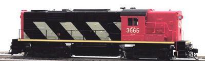 N Scale - True Line Trains - 800058 - Locomotive, Diesel, MLW RS-18 - Canadian National - 3665