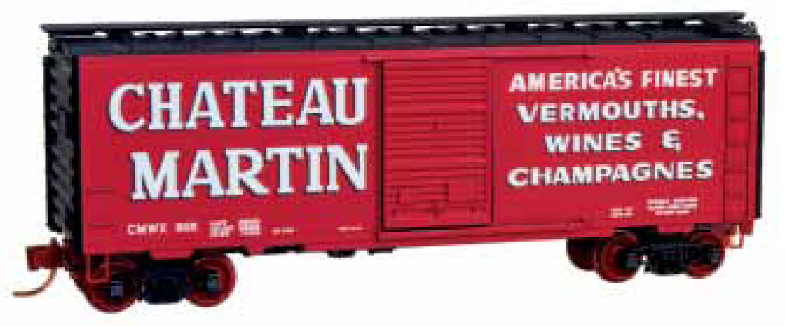 N Scale - Micro-Trains - NSE MTL 15-121 - Boxcar, 40 Foot, PS-1 - Chateau Martin - 1002