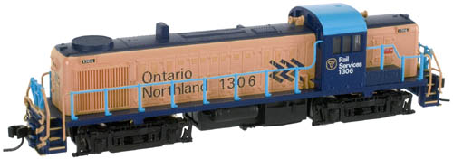 N Scale - Atlas - 42072 - Locomotive, Diesel, Alco RS-3 - Ontario Northland - 1306