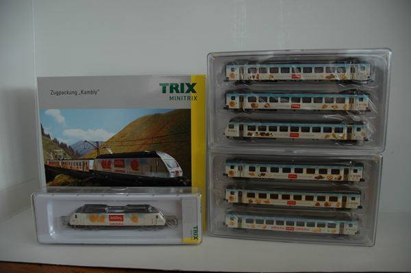 N Scale - Minitrix - 11304 - Passenger Train, Electric, Europe, Epoch V