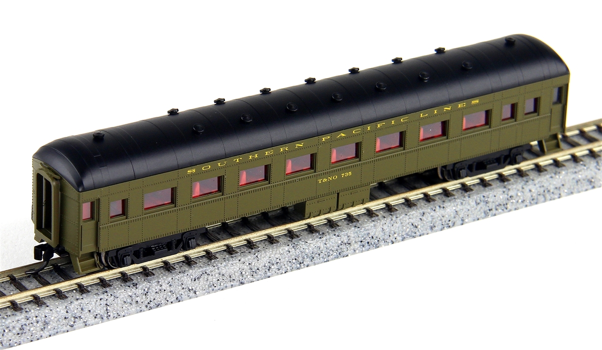 N Scale - Wheels of Time - 352 - Passenger Car, Harriman, 60 Foot Coach - Southern Pacific - 735